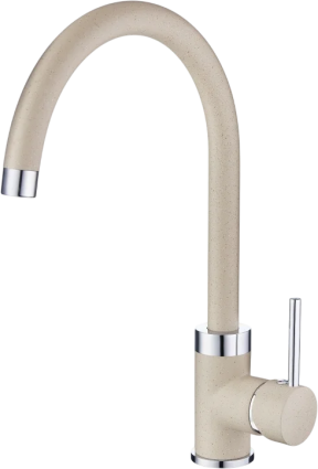 Смеситель для кухни Emar Quartz 3004 берилл однорычажный, бежевый