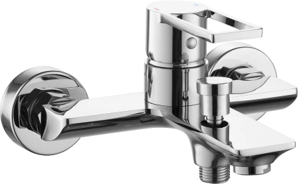 Смеситель для ванны с душем beWash Element BVMM0BT700 хром, однорычажный, длина излива 16.96 см