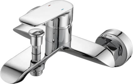 Смеситель для ванны с душем beWash Bliss BVMM0BT123 хром, однорычажный, длина излива 16.8 см