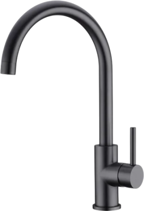 Смеситель для кухни Emar PVD ECB - 3004 PVD dark однорычажный, черный