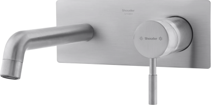 Смеситель для раковины Shouder Rogen 0250205 матовый хром однорычажный, длина излива 18.5 см