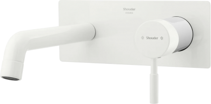 Смеситель для раковины Shouder Rogen 0250208 слоновая кость, хром, однорычажный, длина излива 18.5 см