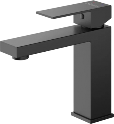 Смеситель Cezares Slider SLIDER-LS-NOP матовый черный однорычажный, длина излива 13.2 см
