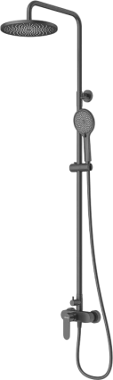 Душевая стойка Cezares Stylus STYLUS-CD-NOP со смесителем, матовый черный, 4 режима