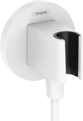 Шланговое подключение Hansgrohe FixFit Porter S 26888700 матовый белый штанга 9.5 см,  в современном стиле