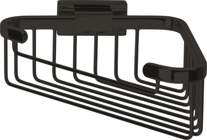 Полка Inda Lea A18310NE угловая,черная матовая, подвесная