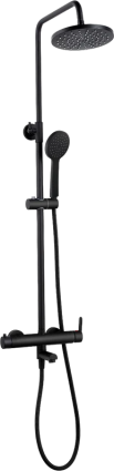 Душевая стойка beWash BV1MMSS6612 черный штанга 119 см, шланг пластиковый, металлический 150 см