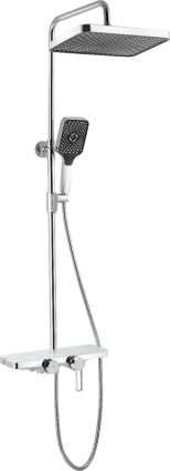 Душевая стойка beWash BV0MMSS6150 хром штанга 119 см, 3 режима