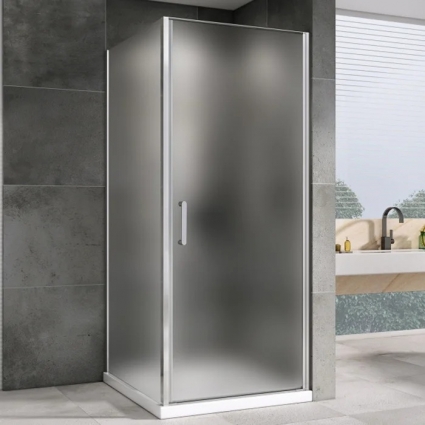 Душевой уголок Abber Sonnenstrand AG04060M-S85M 85x60, профиль хром, стекло матовое, прямоугольный, двери распашные