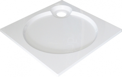 Поддон для душа GuteWetter Deluxe 90x90x2 Q белый квадратный, низкий