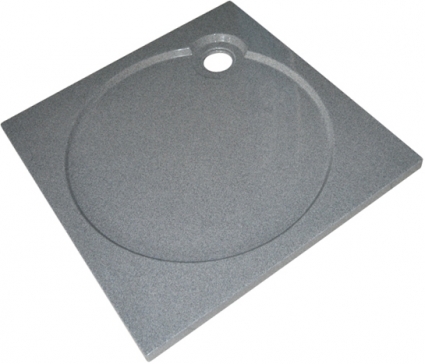 Поддон для душа GuteWetter Deluxe 90x90x4 Q серый квадратный, низкий
