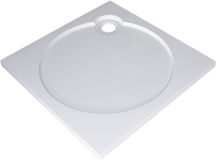 Поддон для душа GuteWetter Deluxe 100x100x4 Q белый квадратный, низкий