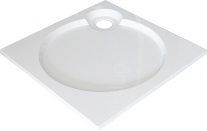 Поддон для душа GuteWetter Deluxe 100x100x2 Q белый квадратный, низкий