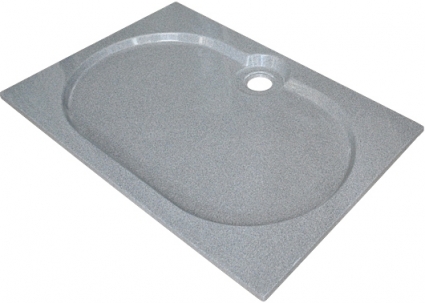 Поддон для душа GuteWetter Deluxe 120x80x2 Q серый прямоугольный, низкий