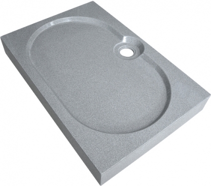 Поддон для душа GuteWetter Deluxe 120x80x16 Q серый прямоугольный, средний