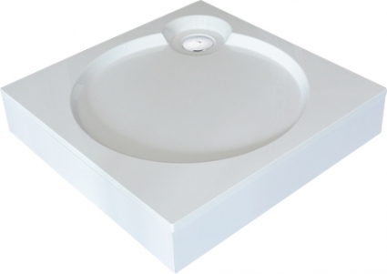 Поддон для душа GuteWetter Deluxe 80x80x16 Q белый квадратный, средний