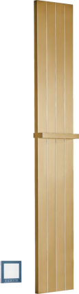 Полотенцесушитель электрический Boheme Flat 725-MG 150х25, золото матовый, I-образный
