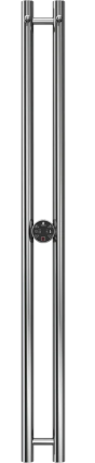 Полотенцесушитель электрический Terminus Duo 1200, нержавеющая сталь, I-образный