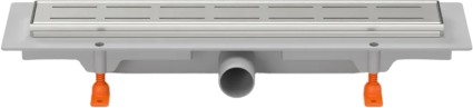 Душевой трап (лоток) Creto Walkway CRE-550 WN 55 см, хром, в пол, выпуск боковой