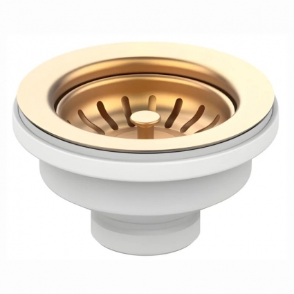 Выпуск без перелива 3 1/2 дюйма для кухонной мойки BRONZE (бронза) ALVEUS PVD нержавеющая сталь