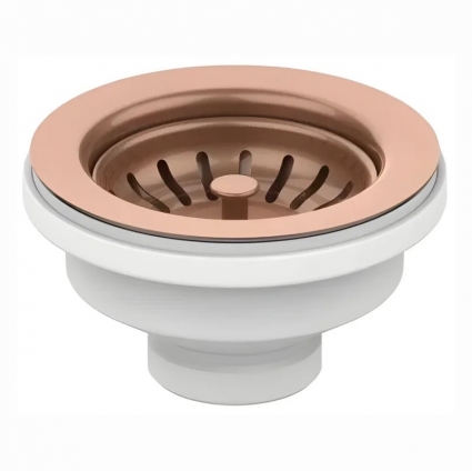 Выпуск без перелива 3 1/2 дюйма для кухонной мойки COPPER (медь) ALVEUS PVD нержавеющая сталь