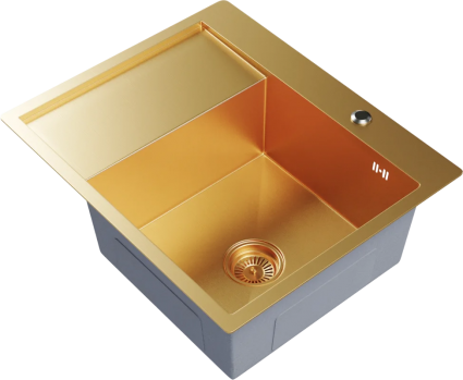 Мойка кухонная Mixline Pro 552927 R золото матовая, прямоугольная, 60x50 см