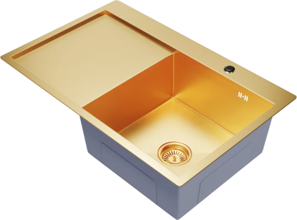 Мойка кухонная Mixline Pro 552919 R золото матовая, прямоугольная, 78x50 см