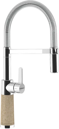 Смеситель для кухни Schock Cristalite SC-550 с гибким изливом, саббиа, однорычажный
