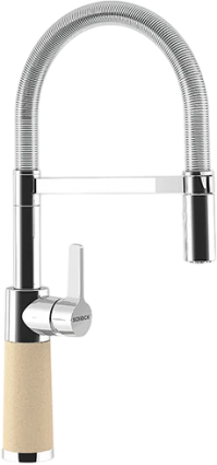 Смеситель для кухни Schock Cristalite SC-550 с гибким изливом, лунный камень, однорычажный
