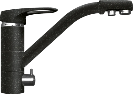 Смеситель для кухни Lava SG05 BAS basalt однорычажный, черный