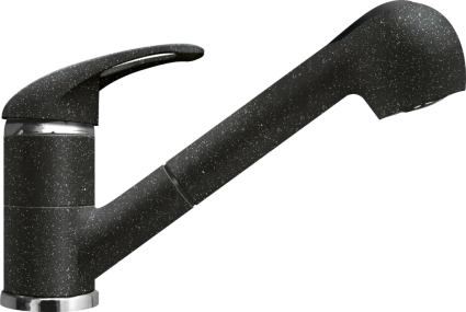 Смеситель для кухни Lava SG03 BAS basalt однорычажный, черный