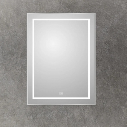 Зеркало BelBagno Kraft 80x60, с подсветкой, с подогревом, сатин в современном стиле