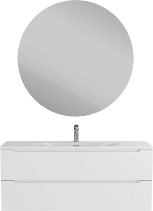 Мебель для ванной комнаты BelBagno Etna 120 bianco lucido, раковина BB-8099-120, подвесная, глянцевая