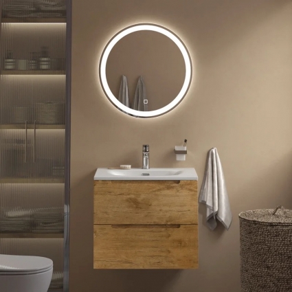 Мебель для ванной комнаты BelBagno Etna 39 70 rovere nature, раковина BB-8099-3-70, подвесная, матовая