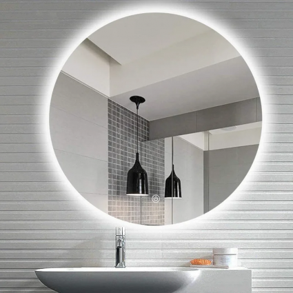 Зеркало круглое Cerutti SPA Бьелла 9543 60x60, с подсветкой в современном стиле