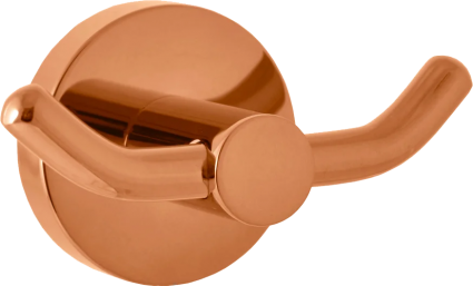 Крючок Rav Slezak Colorado COA0102ZRK двойной, розовый золотистый крацованный в современном стиле