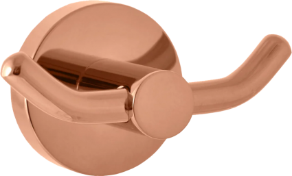 Крючок Rav Slezak Colorado COA0102ZRL двойной, розовый золотистый глянцевый в современном стиле