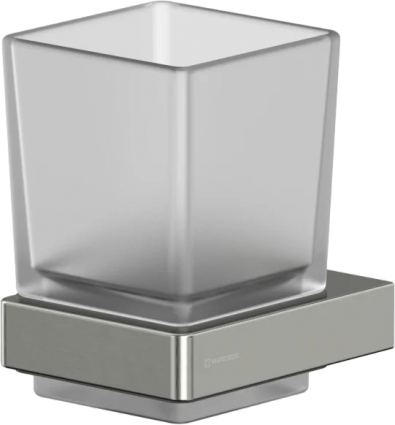 Стакан WHITECROSS Cubo CU2430NIB брашированный никель сталь,  в современном стиле