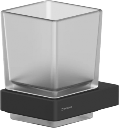 Стакан WHITECROSS Cubo CU2430BL черный матовый в современном стиле