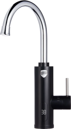 Проточный водонагреватель Royal Thermo QuickTap электрический, black, 3.3 кВт, трубчатый теплообменник, черный