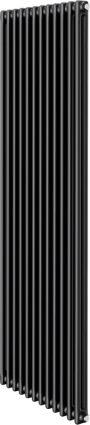 Радиатор стальной Royal Thermo Insignia C2180 12 секций, матовый черный, на площадь 24.24 кв.м.