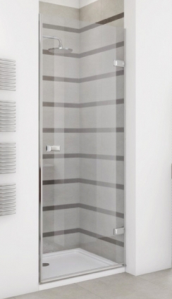 Душевая дверь в нишу GuteWetter Trend Door GK-861 правая 80 см стекло бесцветное Two, фурнитура хром, распашная