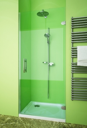 Душевая дверь в нишу GuteWetter Lux Door GK-001 правая 70 см стекло бесцветное, фурнитура хром, распашная