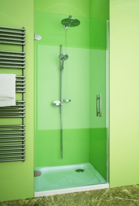 Душевая дверь в нишу GuteWetter Lux Door GK-001 левая 70 см стекло бесцветное, фурнитура хром, распашная