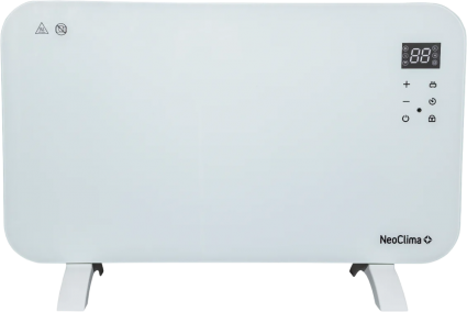 Электрический конвектор NeoClima AURA-1500W на площадь 20 кв.м., цвет белый