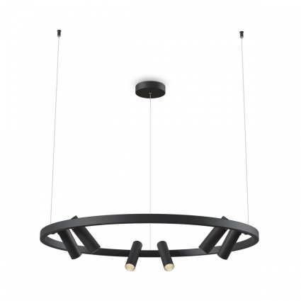 Подвесная светодиодная люстра Maytoni Satellite MOD102PL-L42BK в стиле Хай-тек, цвет черный