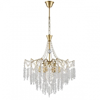 Подвесная люстра Lumion Classi Kristina 8243/6 цвет латунь, мощность 240 Вт