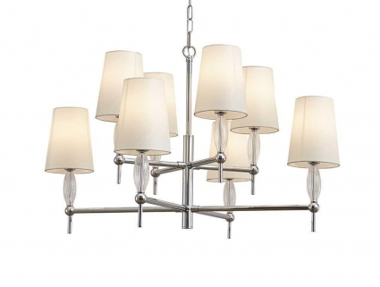 Подвесная люстра Newport Chelsy 4378/C chrome М0070439 цвет белый, мощность 320 Вт