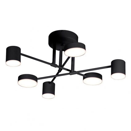 Потолочная светодиодная люстра Kink Light Мекли 07649-6D,19(4000K), в стиле лофт, цвет черный