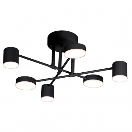 Потолочная светодиодная люстра Kink Light Мекли 07649-6D,19(3000K), в стиле лофт, цвет черный